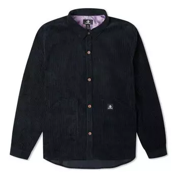 Рубашка corduroy button shirt 'black' Converse, черный