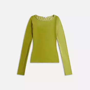 Рубашка Cotton Citizen Marbella Boat Neck Shirt, цвет Vintage Matcha