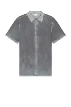 Рубашка Cotton Citizen Presley Short Sleeve Buttondown, цвет Vintage Natural Blue