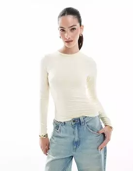 Рубашка Cotton On All day с длинными рукавами желтого цвета Cotton:On