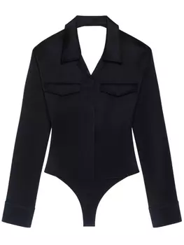 Рубашка Courrges с открытой спиной, черный