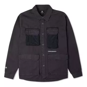Рубашка cozy utility woven shirt 'black' Converse, черный