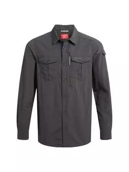 Рубашка Craghoppers Hemd NosiLife Adventure LS II, цвет Black Pepper