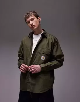 Рубашка Crahartt WIP irwin цвета хаки Carhartt WIP