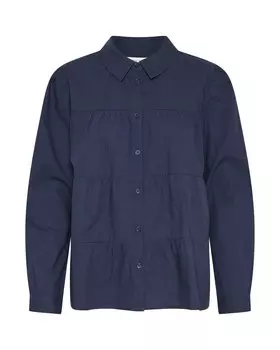 Рубашка Cream Blouse Malinka, ночной синий