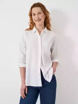 Рубашка Crew Clothing Linen Blend, белый