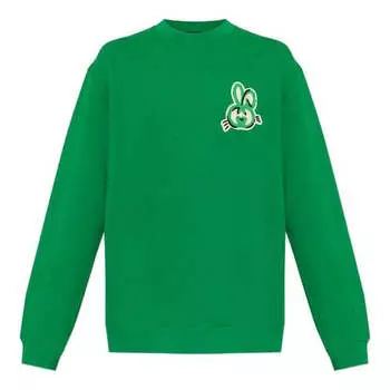 Рубашка crewneck sweatshirt 'green' Gucci, зеленый