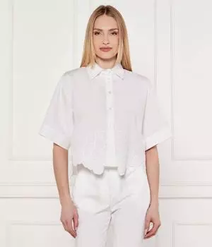Рубашка Cropped fit Akep, белый