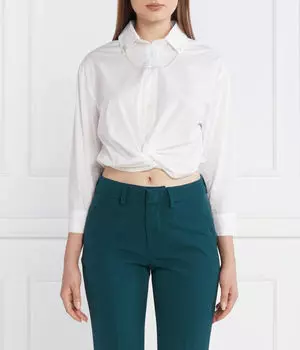 Рубашка Cropped fit Liu Jo, белый