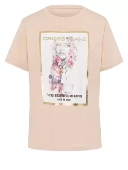 Рубашка Cross Jeans 56014, бежевый