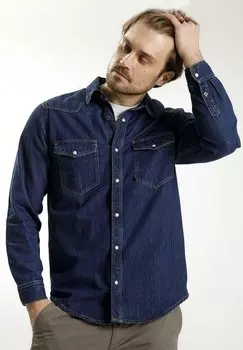 Рубашка Cross Jeans, темно-синий