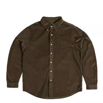Рубашка custom fit corduroy shirt Polo Ralph Lauren, коричневый