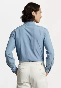 Рубашка CUSTOM FIT INDIGO CHAMBRAY SHIRT Ralph Lauren, синий
