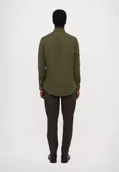Рубашка CUSTOM FIT LINEN SHIRT Polo Ralph Lauren, оливковый