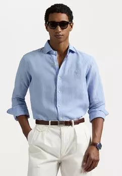 Рубашка CUSTOM FIT LINEN SHIRT Polo Ralph Lauren, Cabana Blue/White
