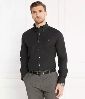 Рубашка Custom fit Polo Ralph Lauren, черный