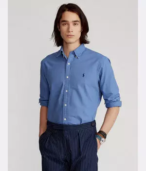 Рубашка Custom fit Polo Ralph Lauren, синий