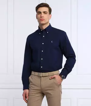 Рубашка Custom fit Polo Ralph Lauren, синий