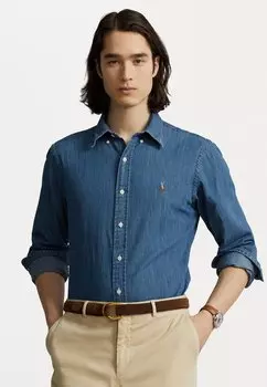 Рубашка Custom Fit Shirt Polo Ralph Lauren, цвет denim