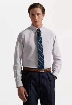 Рубашка CUSTOM FIT STRIPED OXFORD SHIRT Polo Ralph Lauren, синий