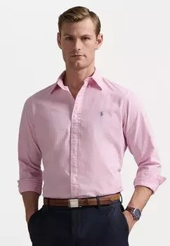 Рубашка CUSTOM FIT STRIPED SEERSUCKER SHIRT Polo Ralph Lauren, розовый