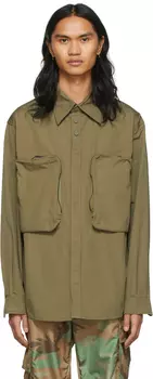 Рубашка цвета хаки Reborn To Live Dolce & Gabbana