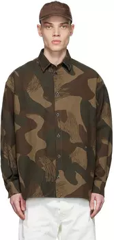 Рубашка цвета хаки с иллюзиями tudes