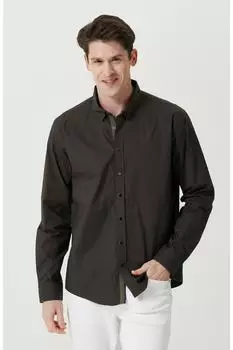 Рубашка цвета хаки Snap Detail Network, хаки