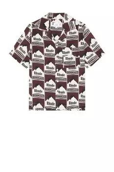 Рубашка цвета лунного света бордо Rhude, бежевый