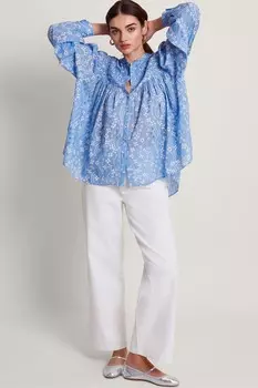 Рубашка Dahlia с принтом Monsoon, синий