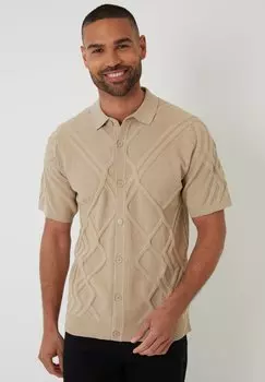 Рубашка Daleford Threadbare, бежевый