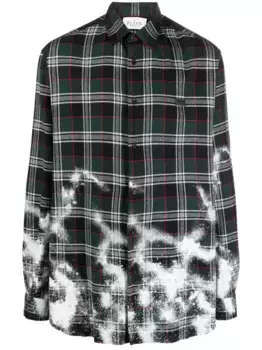 Рубашка Dandy в клетку тартан Philipp Plein, зеленый