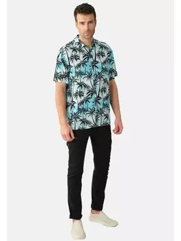 Рубашка Deeluxe Hemd 'HANDY', бирюзовый