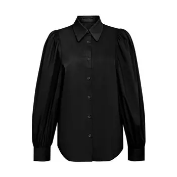 Рубашка Deep Breath с лацканами и пышными рукавами, белый