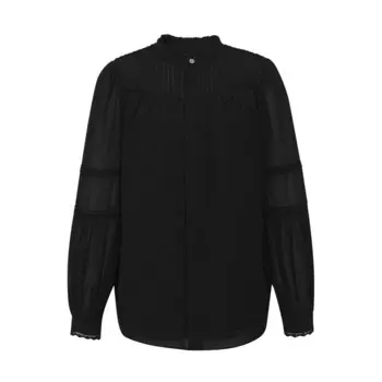 Рубашка Deep Breath с заниженными рукавами, черный