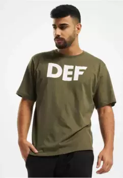 Рубашка DEF с короткими рукавами "DEF Мужская футболка DEF Her Secret", оливковый