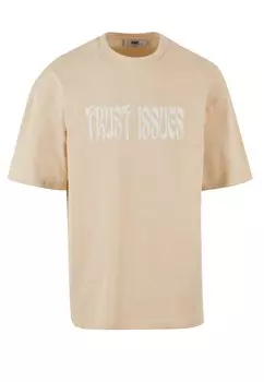 Рубашка DEF Trust Issues, кремовый