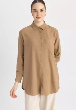 Рубашка DeFacto, коричневый