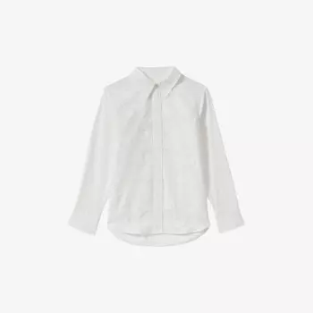 Рубашка Delaney из хлопка с цветочным узором Reiss, белый