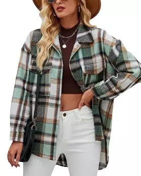 Рубашка DELI S, зеленый