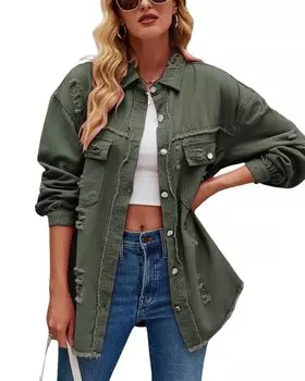 Рубашка DELI S, зеленый