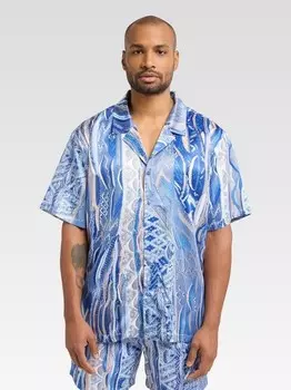 Рубашка деллаго Carlo Colucci, синий