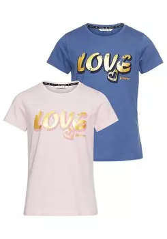 Рубашка DELMAO, цвет Blue/Navy/Rose/Light pink