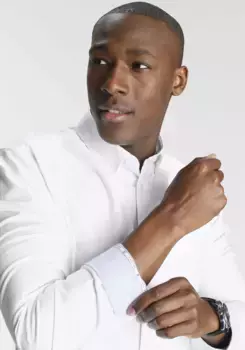 Рубашка DELMAO с длинным рукавом, качество Оксфорд - НОВЫЙ БРЕНД!, белый