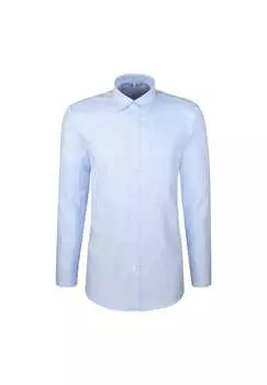 Рубашка деловая черная роза Seidensticker, голубой