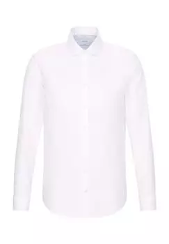 Рубашка деловая, фигурного кроя, негладкая, мужская Seidensticker, белый