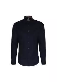 Рубашка деловая кент патч5 рубашка с длинными рукавами Seidensticker, синий