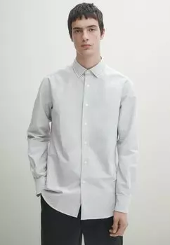 Рубашка деловая MICRO STRIPED OXFORD Massimo Dutti, серый