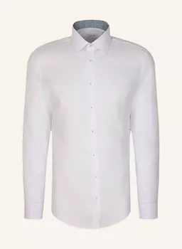 Рубашка деловая облегающая Seidensticker, белый