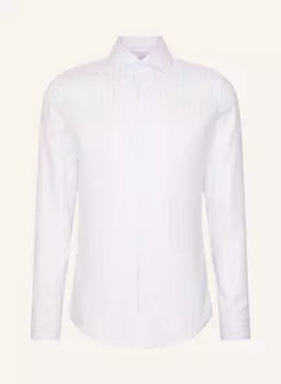 Рубашка деловая облегающая Seidensticker, голубой